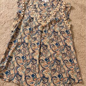 2 Pair of DR2 Paisley Print Sleeveless Top